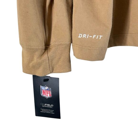 Los Angeles Rams Salute to Service Nike Performance Long Sleeve T-Shirt Tan - Picture 7 of 13